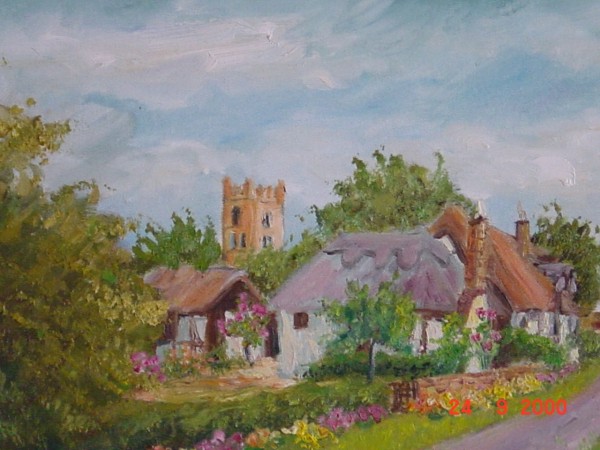 1.) Dorf in England / Village in Great Britain